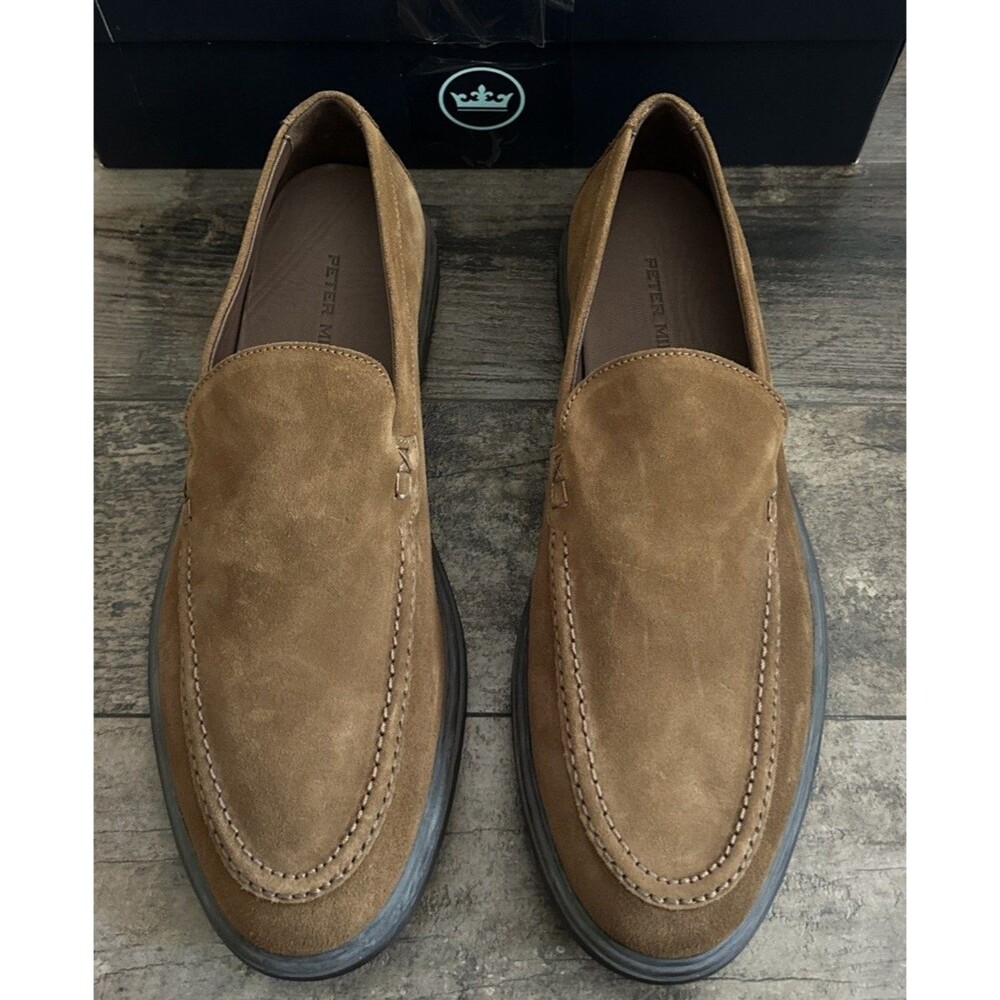 Peter Millar Venetian Loafer Men’s Size 10M MA23XF08 Brown Suede